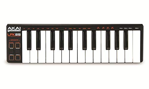AKAI Professional LPK25 - Tastiera MIDI Controller Portatile USB con 25 Tasti Sensibili alla Dinamica