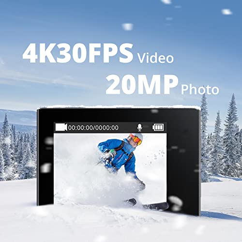 AKASO Action Cam 4K 40M impermeabile Fotocamera Subacquea, UltraHD ...