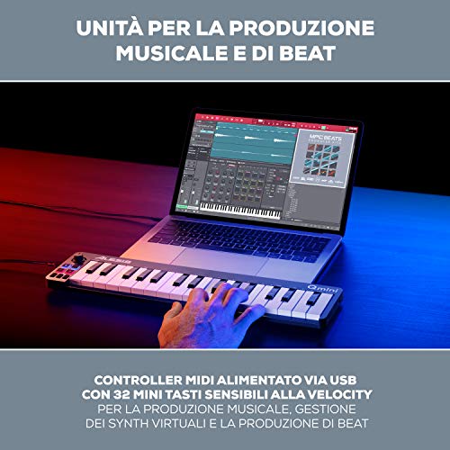 Alesis Qmini - Tastiera MIDI Controller portatile a 32 note con tas...