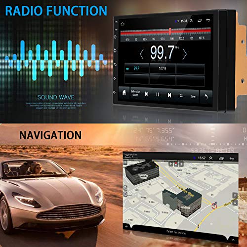 ANKEWAY Nuovo Android 9,1 Autoradio 2 Din GPS Navigation 7 Pollici ...
