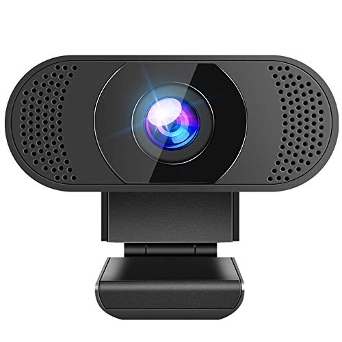 Anykuu Webcam per PC Full HD 1080p con Microfono Compatibile Windows per Laptop Desktop Video Chat Gioca Giochi Lavoro Casa Plug And Play USB Camera