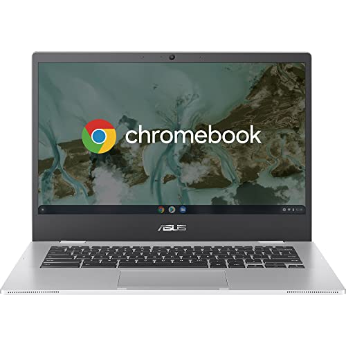 ASUS Chromebook CX1400CNA#B09FPSD9WT, Notebook con Monitor 14  HD Anti-Glare, Intel Celeron N3350, RAM 4GB, 64GB eMMC, Sistema operativo Chrome OS, Argento