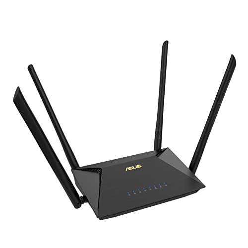 ASUS RT-AX53U AX1800 Router WiFi, Connessione Veloce Grazie al WiFi6, Facile e Intuitiva Configurazione, Protezione Internet Per Tutti i Tuoi Dispositivi Integrata e Con Aggiornamenti Illimitati, Nero