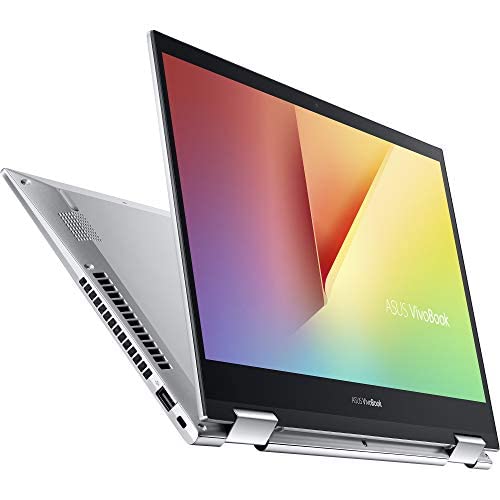ASUS VivoBook Flip 14 TP470EA#B09MKGB12K, Notebook in alluminio con Monitor touch-screen 14  FHD Glossy, Intel Core 11ma generazione i3-1115G4, RAM 8GB, 256GB SSD PCIE, Windows 11 Home S, Argento