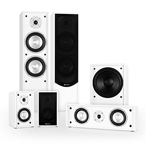 AUNA Linie-300-WH 5.1 Home theatre (Sistema 5.1, 515W RMS, Subwoofe...