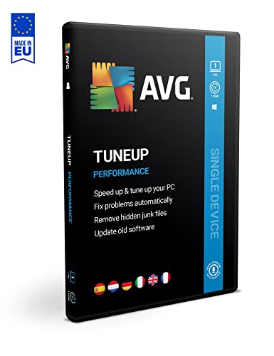 AVG TuneUp 2022 | 1 PC | 1 anno | Rimuove i file spazzatura e velocizza il tuo sistema | Box