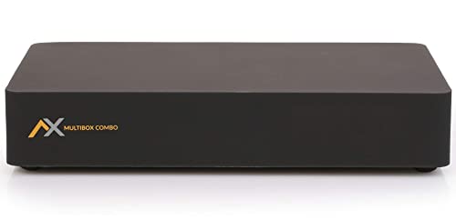 AX Multibox Combo SE (Second Edition con WiFi) 4K UHD E2 Linux, ricevitore satellitare, cavo e DVB-T2, con funzione di registrazione PVR e Timeshift, 2 USB, LAN, WLAN, HD, HDMI, HDR, Astra & Hotbird