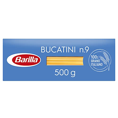 Barilla Pasta Bucatini N.9, Pasta Lunga di Semola di Grano Duro, I Classici, 500g