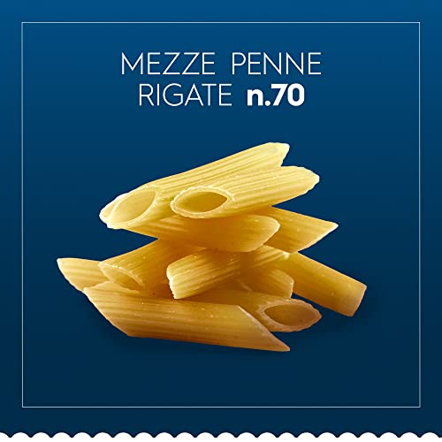 Barilla Pasta Mezze Penne Rigate N. 70, Pasta Corta di Semola di Gr...