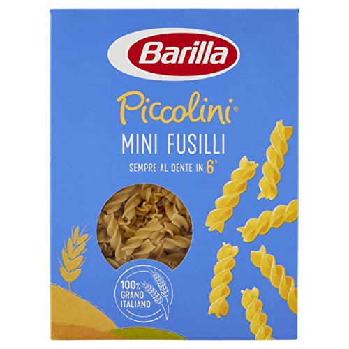 Barilla Pasta Mini Fusilli Piccolini, Pasta Corta di Semola di Gran...