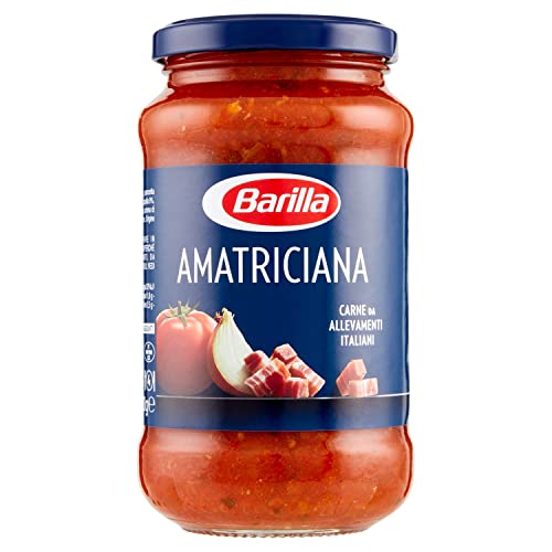 Barilla - Sugo all Amatriciana - Salsa Pronta al Pomodoro con Pancetta, Cipolla e Peperoncino - 400 gr