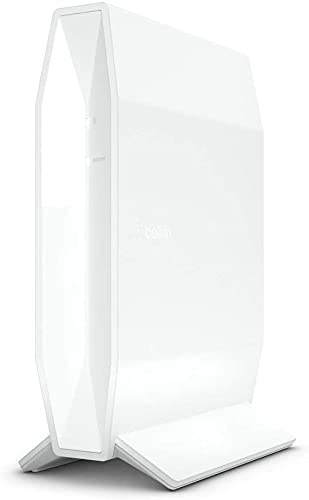 Belkin RT3200 Router Wi-Fi 6, AX3200, Router Wireless Dual Band Veloce per Streaming e Videogiochi, Filtri Famiglia, 4 Porte Gigabit Ethernet, Bianco