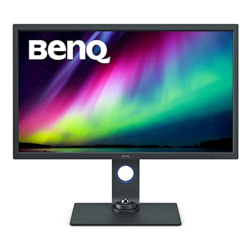 BenQ SW321C Monitor Photographer (AQcolor Technology, 32 pollici, 4K UHD, AdobeRGB P3 Wide Color, USB-C 60W, HDR, Calibrazione hardware, Compatibilità con MacBook Pro M1 M2)