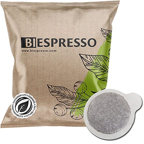 BIESPRESSO - 150 Cialde Caffe Filtro Carta ESE 44mm, Miscela Cremoso