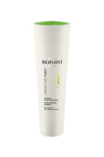 Biopoint Dermocare Purify - Shampoo Dermopurificante per Capelli Grassi, Azione Detergente Delicata e Normalizzante sul Sebo in Eccesso, Dona Brillantezza e Leggerezza, 200 ml