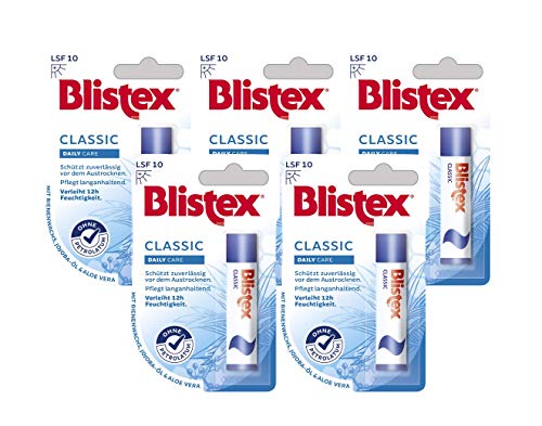 Blistex Balsamo per le labbra classico Confezione da 5