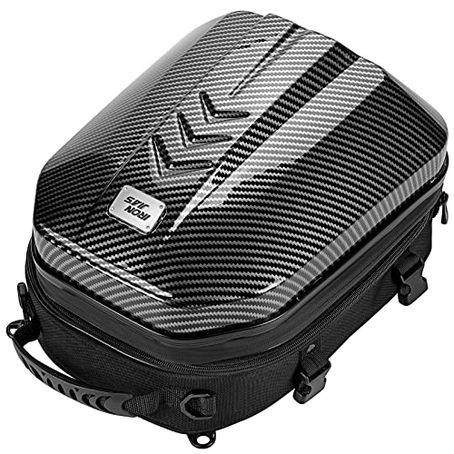 Borsa posteriore moto impermeabile borsa bagaglio guscio duro sacca porta casco moto Espandibile volume 24L-35L zaino borsa viaggio moto