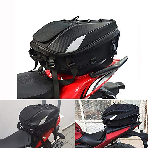 Borsa Sella Moto Impermeabile Borsa Moto Posteriore - Zaino da moto Dual Use Motorbike Helmet Bag Storage Bags