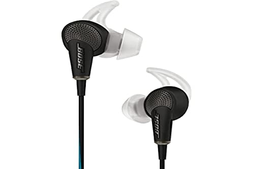 Bose QuietComfort 20 Cuffie Acoustic Noise Cancelling per dispositivi Apple, Nero