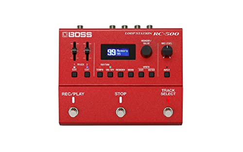 BOSS RC-500 Loop Station a Due Tracce – Looper avanzato a due tracce con una qualità sonora superiore, Loop FX, 99 memorie per le frasi musicali, 57 accompagnamenti ritmici