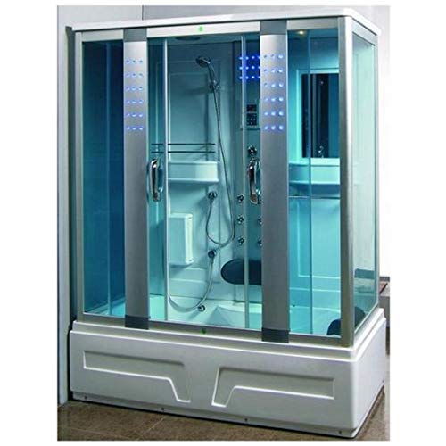 Box doccia idromassaggio cabina con vasca idromassaggio 160x85 cm b...