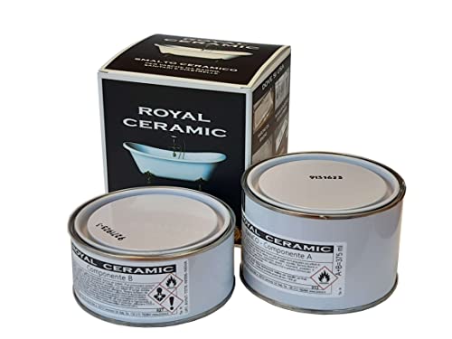 Brava RC3 Royal Ceramic Smalto per Vasche da Bagno, Bianco, 375 ml...