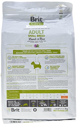 Brit Care Adult Small Breed Lamb & Rice Comida para Perros - 3000 g...