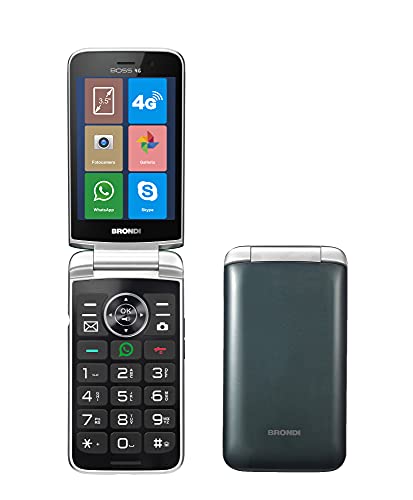 BRONDI BOSS 4G Telefono Cellulare Maxi Display, Tastiera Fisica Ret...