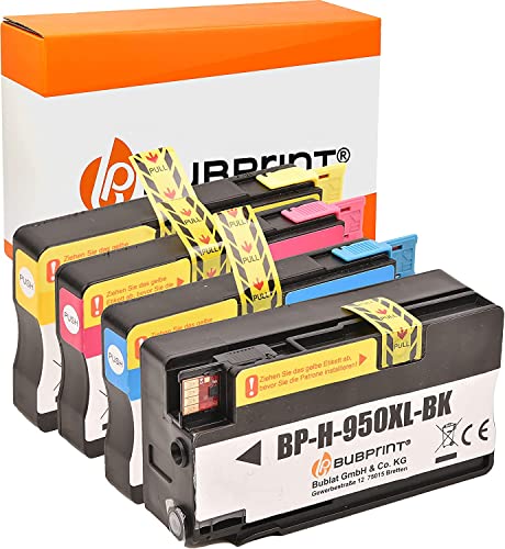 Bubprint 4 Cartucce d inchiostro compatibili per HP 950XL 951XL per Officejet Pro 251DW 276DW 8100 ePrinter 8600 Plus 8610 8615 8616 8620 8625 e-All-in-One