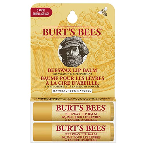 Burt s Bees Balsamo labbra idratante, di origine naturale, confezio...