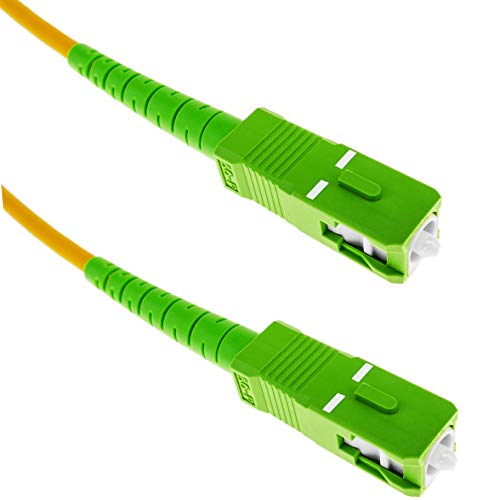 Cablematic - Cavo fibra ottica SC APC per SC APC simplex monomodale 9 125 del 5 m OS2