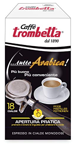 Caffè Trombetta, Caffè in Cialda ESE, Tutto Arabica - 18 Cialde...