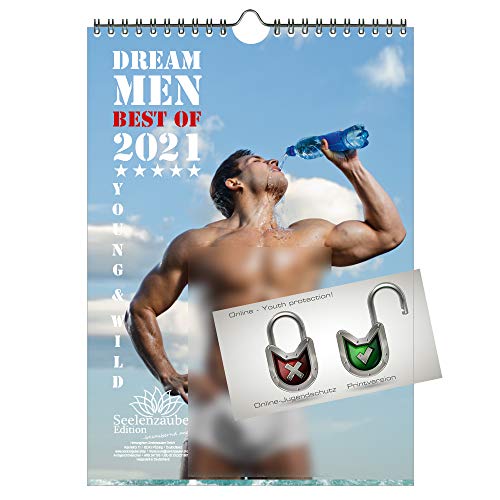 Calendario 2021 (21,0 x 29,7 cm) uomini erotici sexy Dream Men - Se...