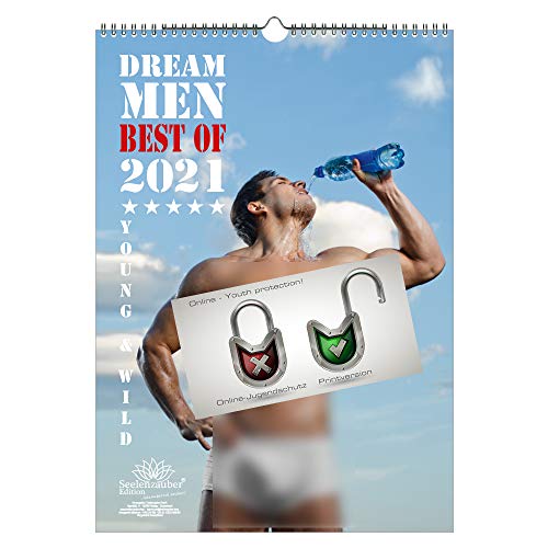 Calendario 2021 (29,7 x 42,0 cm) uomini erotici sexy Dream Men - Se...