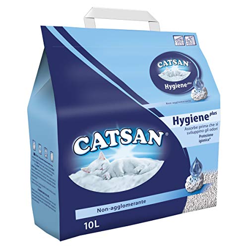 Catsan Hygiene Plus Lettiera per Gatti, 10L...