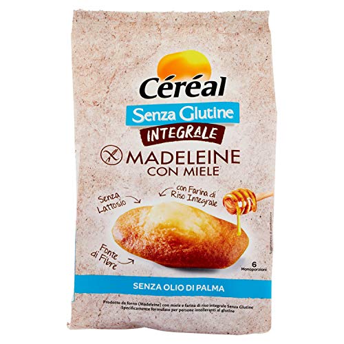 Céréal Madeleine con Miele integrali, senza Glutine e senza Latto...