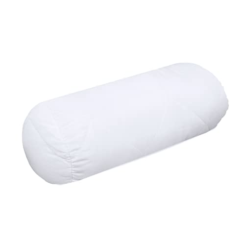 Cuscino per collo a collo alto 15x40 cm - Cuscino per cuscino per chi soffre di allergie Rotolo per cuscino certificato OEKO-TEX Bianco