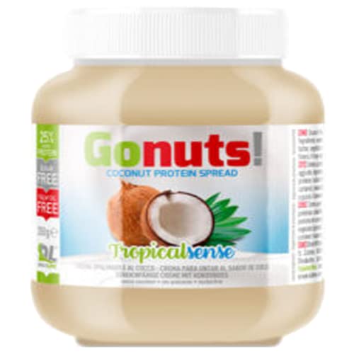 Daily Life Gonuts TropicalSense - Crema Spalmabile - Con il 25% di Proteine del Siero Del Latte Senza Olio di Palma e Zuccheri Aggiunti - 350 gr (Cocco)