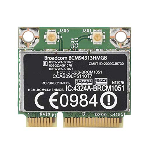 Denash Scheda di Rete PCI-E, per Broadcom BCM94313HMGB 300M Bluetooth3.0 Scheda di Rete PCIE per HP Serie G4 CQ43