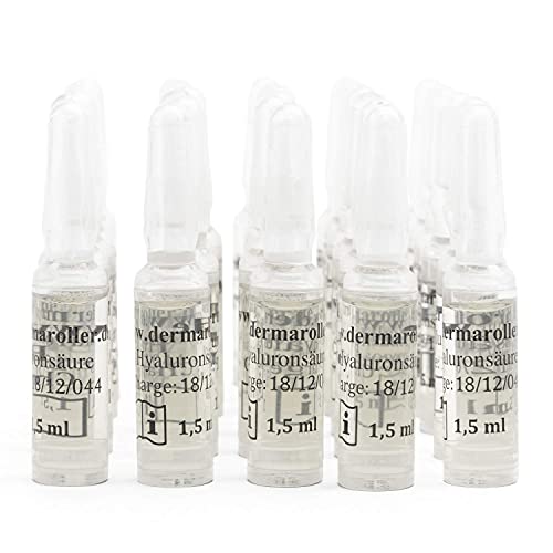 Dermaroller - Acido ialuronico 0,35%, fiale da 1,5 ml, confezione da 1 (1 x 30 pezzi )