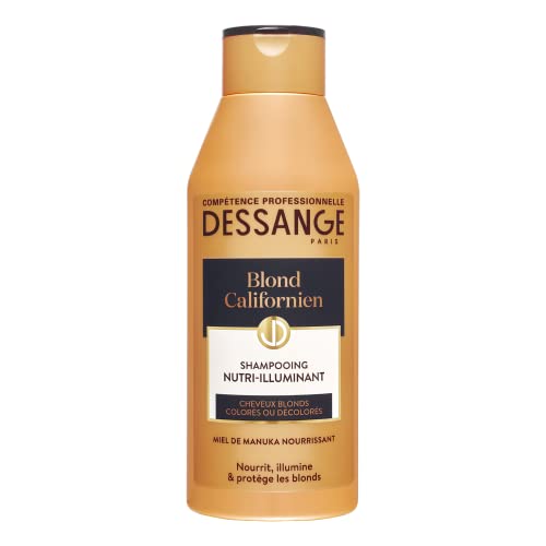 Dessange, Shampoo nutriente illuminante con effetto schiarente graduale, Biondo californiano, 250 ml