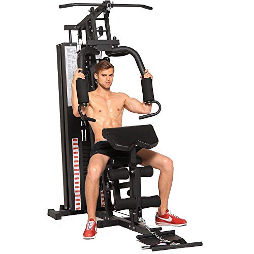 Dione HG3 – Stazione fitness – Multi-Gym – con pesi 45 kg – Espandibile fino a 100 kg – Homegym