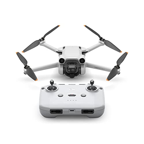 DJI Mini 3 Pro, drone con fotocamera leggero e pieghevole con video in 4K 60fps, foto da 48 MP, autonomia di 34 minuti, rilevamento ostacoli tridirezionale, adatti per fotografia aerea e social media