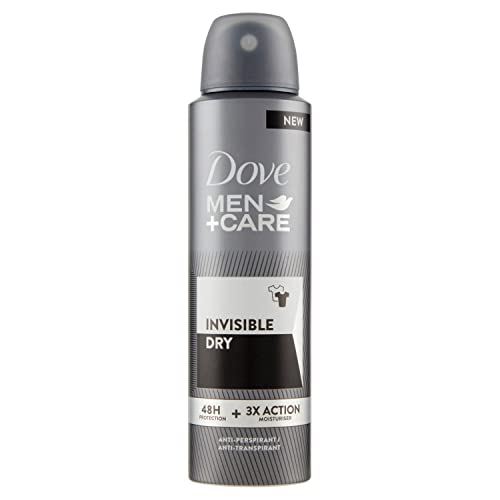 Dove Men+Care Deodorante Uomo Spray Invisible Dry, Antitraspirante Senza Alcol, 48 ore di protezione, 150 ml