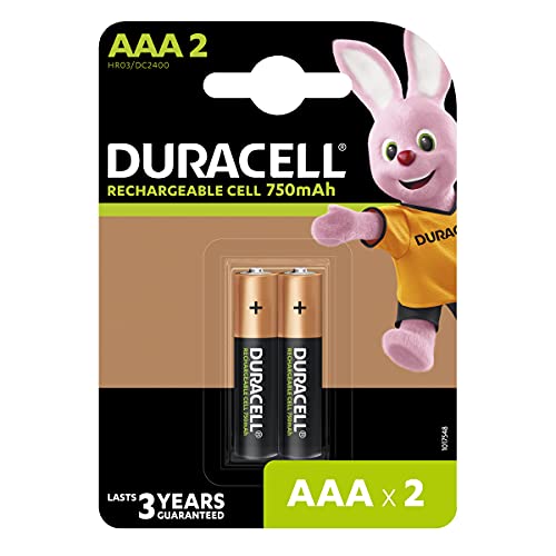 Duracell AAA B2 - Batterie Ministilo 750 Mah Ricaricabile Plus