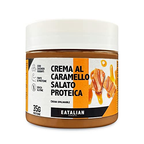 EATALIAN by AMZ BETTER Crema Proteica al Caramello Salato, Delizios...