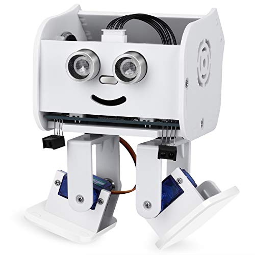 ELEGOO Penguin Bot Biped Robot Kit per Progetto Arduino con Tutorial di Montaggio, Kit STEM per Hobbisti STEM Giocattoli per Bambini e Adulti, Versione Bianca V2.0