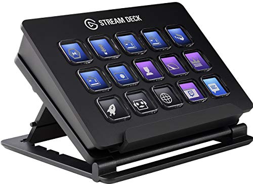 Elgato Stream Deck Individuale Controllo Creazione Di Contenuti In Diretta Con 15 Tasti LCD Personalizzabili, Nero