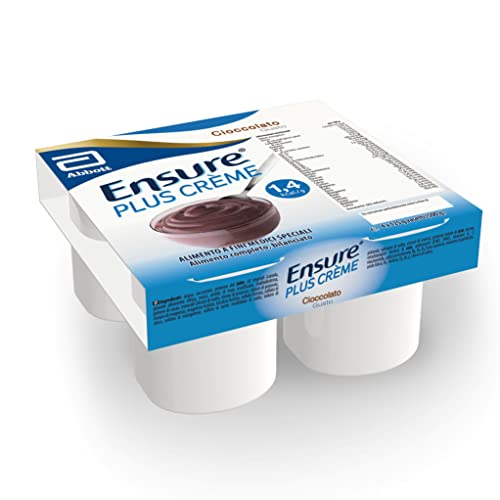 Ensure Plus Creme Budino Proteico, Confezione 4x125ml, Gusto Cioccolato