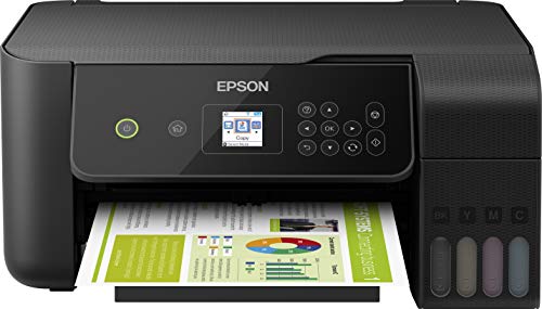 Epson EcoTank ET-2720 Stampante Inkjet 3-in-1, Display LCD 3.7 cm, Stampa da Mobile, Riduci i Costi del 90%, Flaconi di Inchiostro ad Alto Rendimento